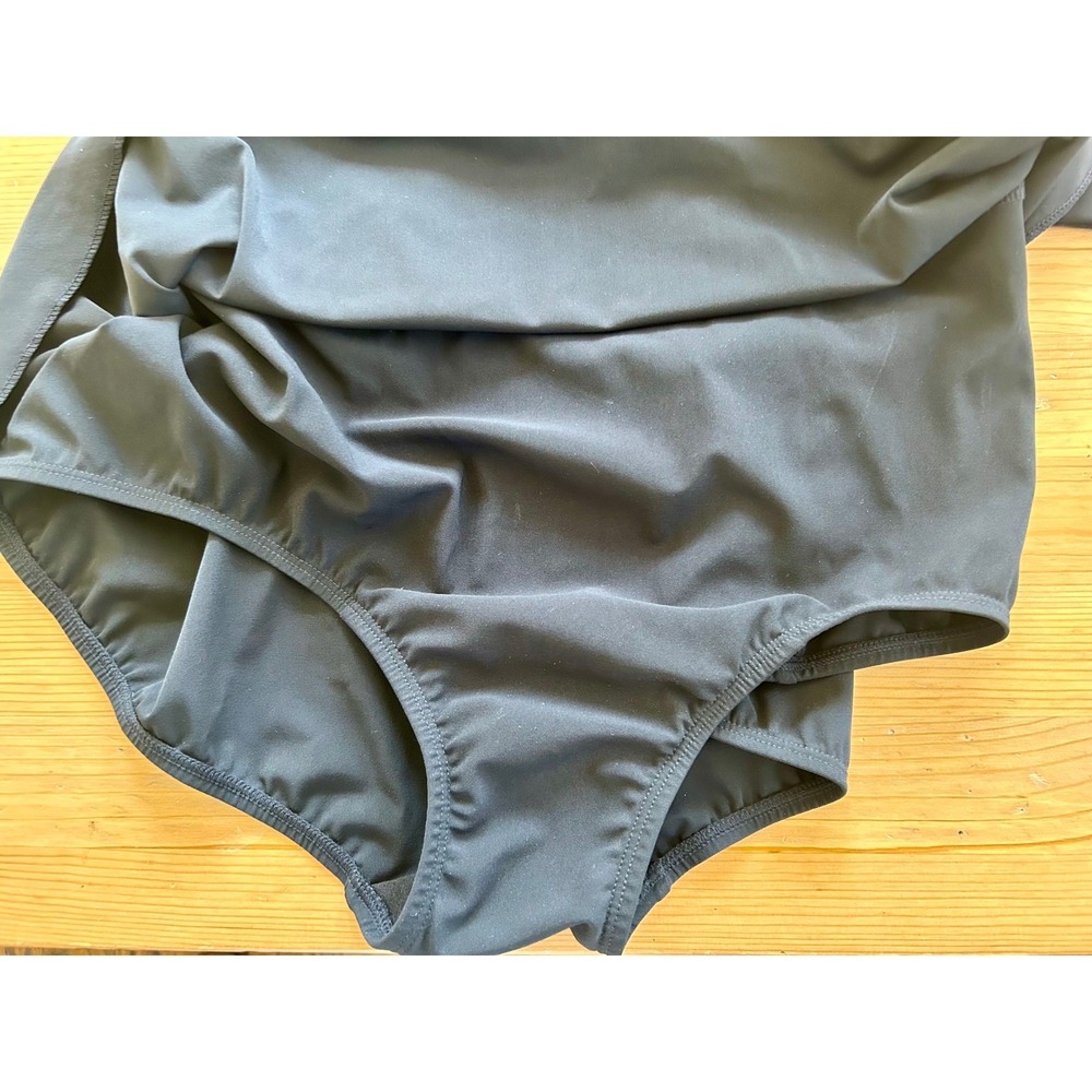 L.L. Bean Black One-Piece Swimsuit with Side Tie - Picture 7 of 13